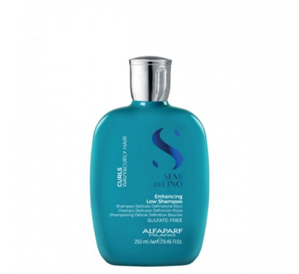 ХИДРАТИРАЩ ШАМПОАН ЗА ИЗРАЗИТЕЛНИ КЪДРИЦИ ALFAPARF SEMI DI LINO CURLS ENHANCING LOW SHAMPOO 250ML